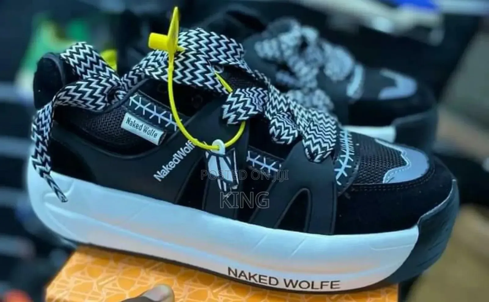 Naked Wolfe Slider Premium Sneakers. White Sole