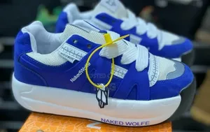 Naked Wolfe Slider Sneakers. Finnest Blue
