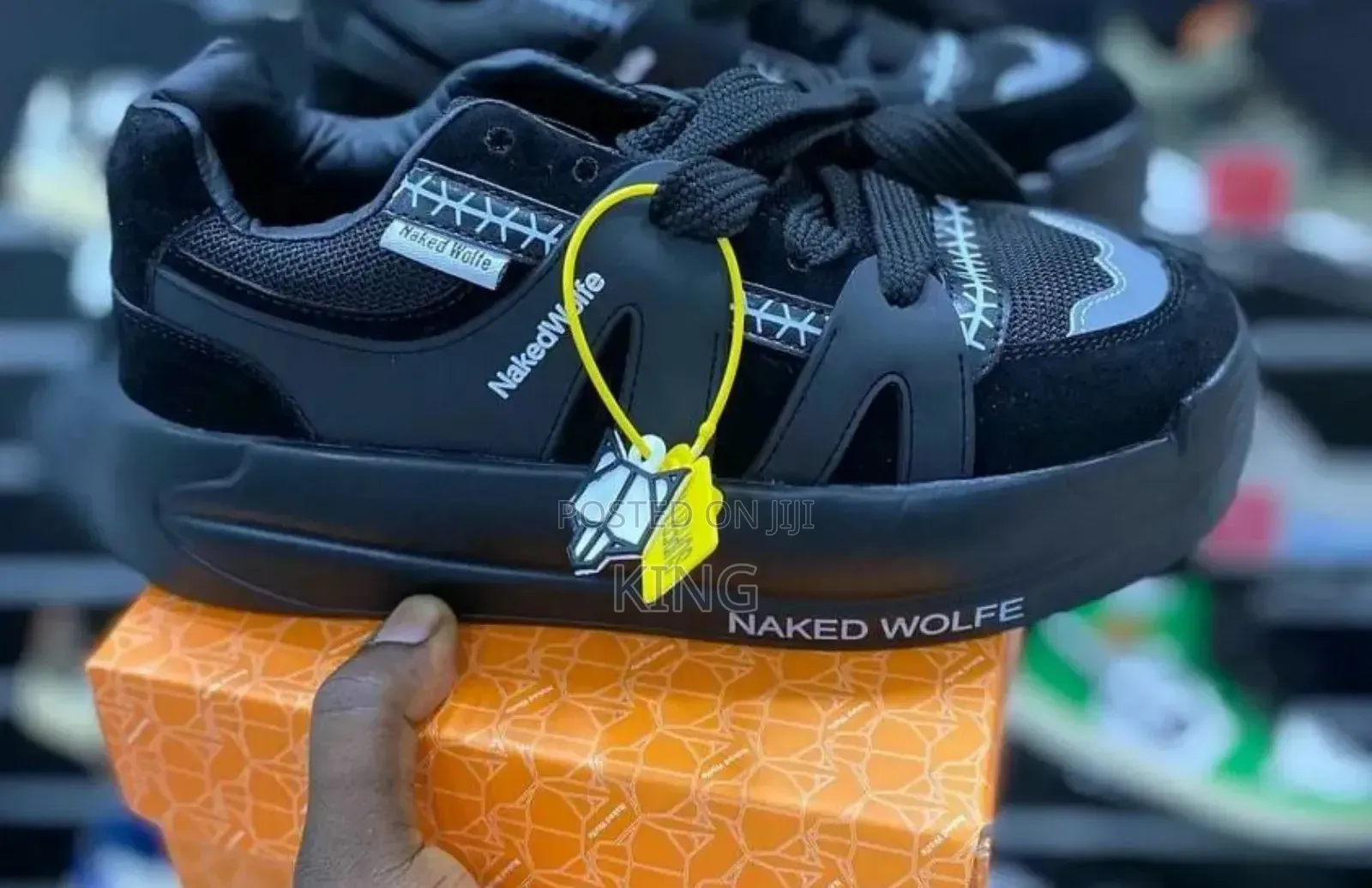 Naked Wolfe Slider Shadow Black Sneakers