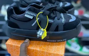 Naked Wolfe Slider Shadow Black Sneakers