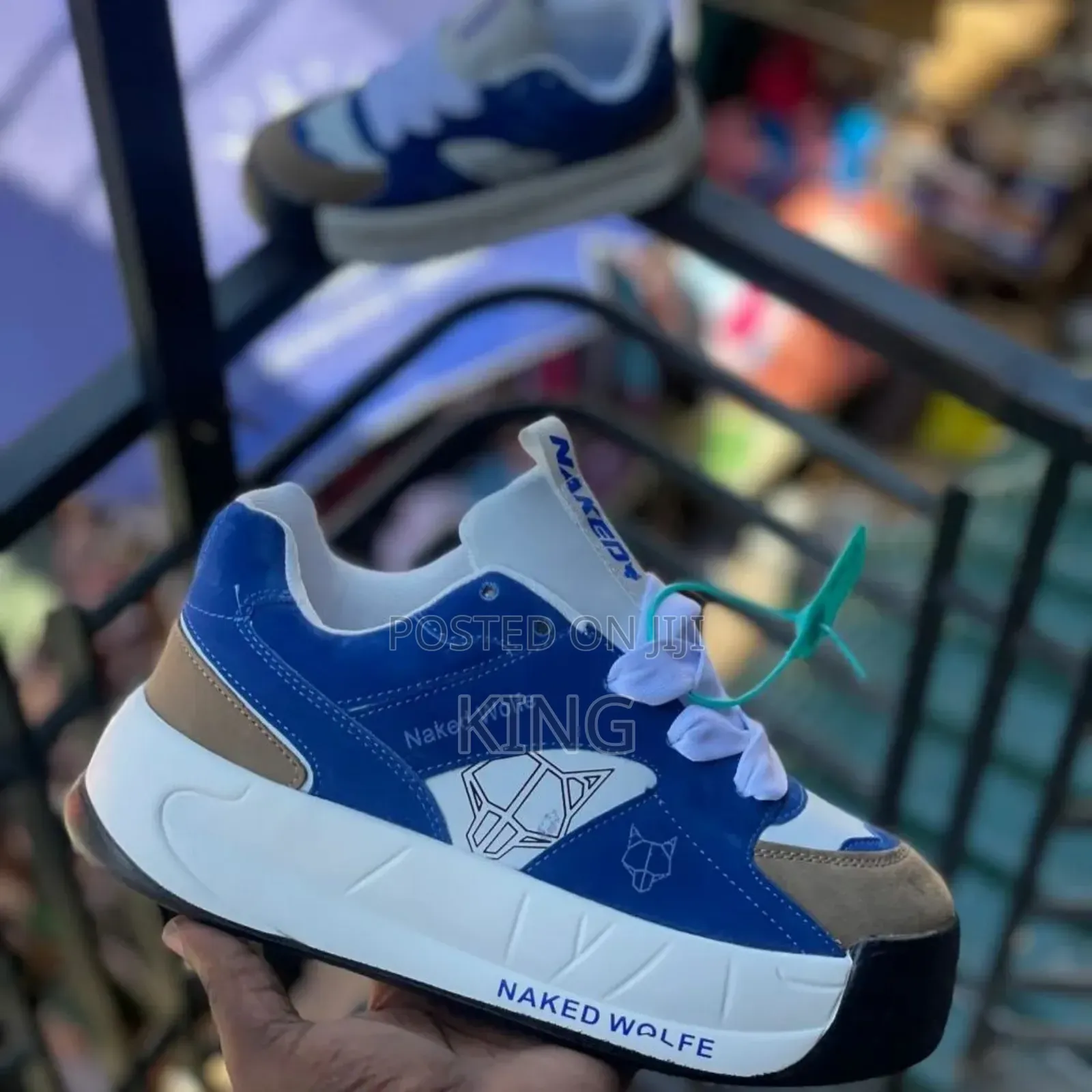 Naked Wolfe Sneakers. Big Time Blue