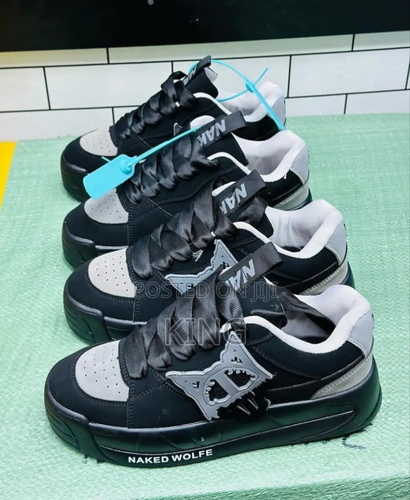 Naked Wolfe Sneakers. Perfect Black