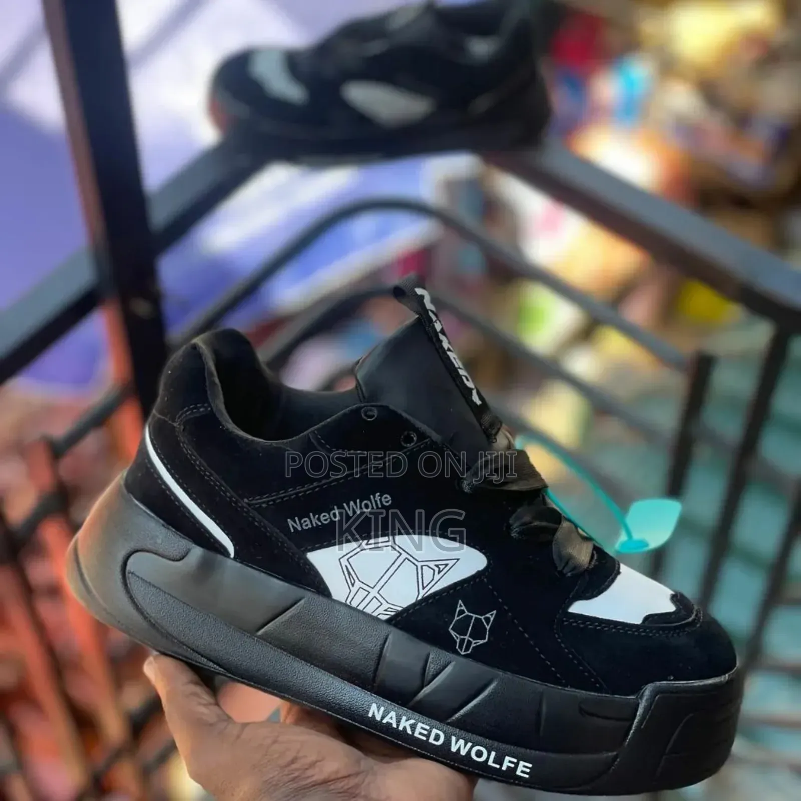 Naked Wolfe Sneakers. Pop Black