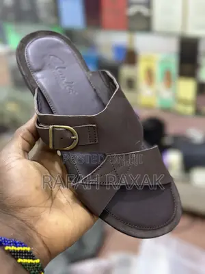 Original Brown Buckle Clarks Leather Sandals