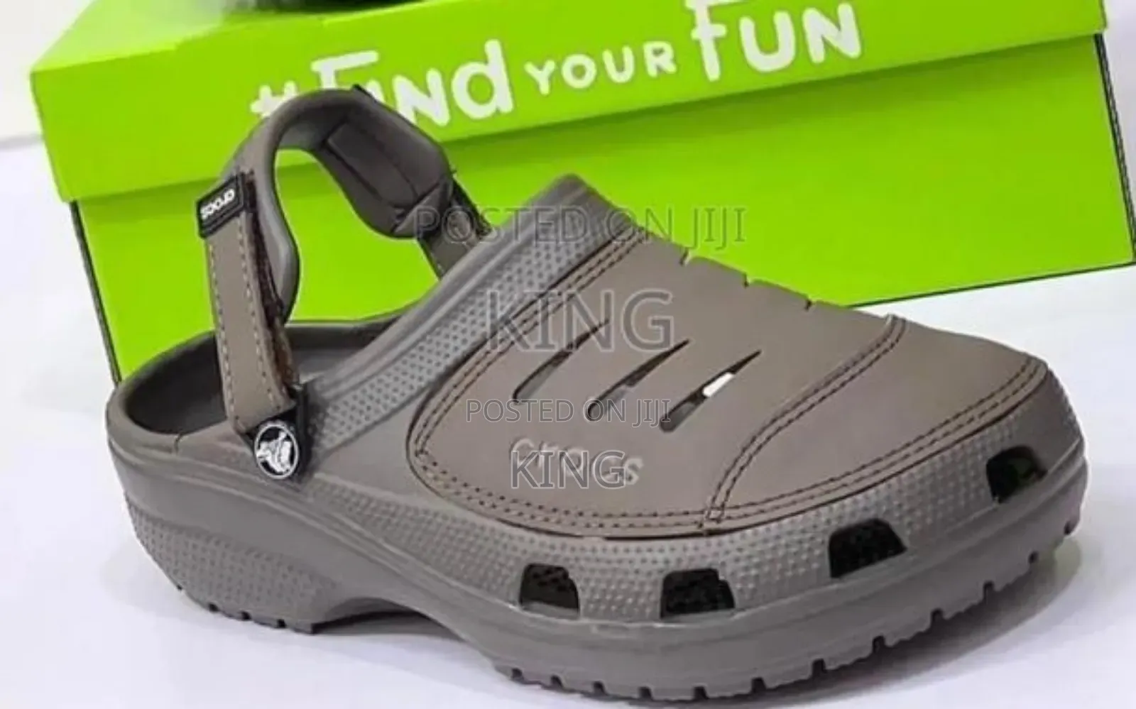 Yukon Brown Original Crocs. Leather