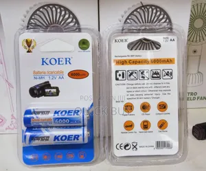 Long Life Extra Capacity Koer AA Rechargeable Batteries