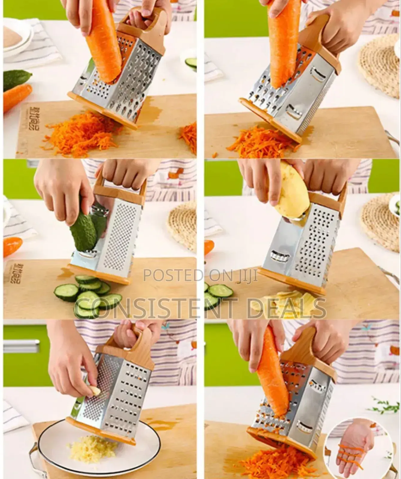 6 Sided Stainless Steel Kitchen Box Grater