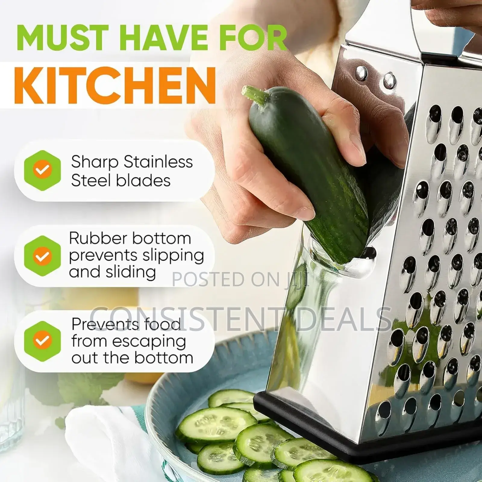 Kitchen Stainless Steel Box Grater