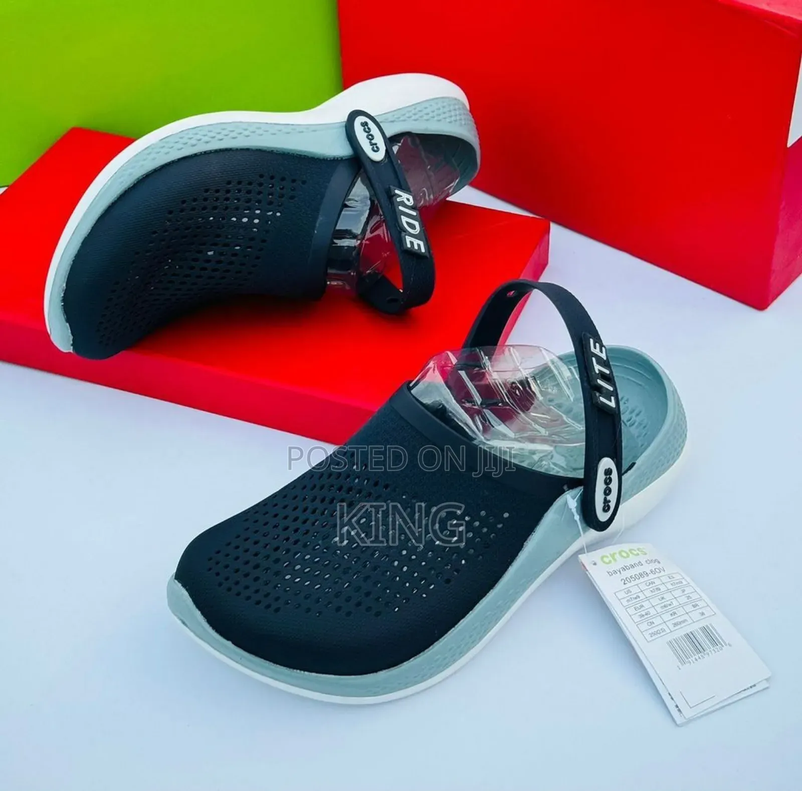 Crocs For Literide. Navy Blue, Black