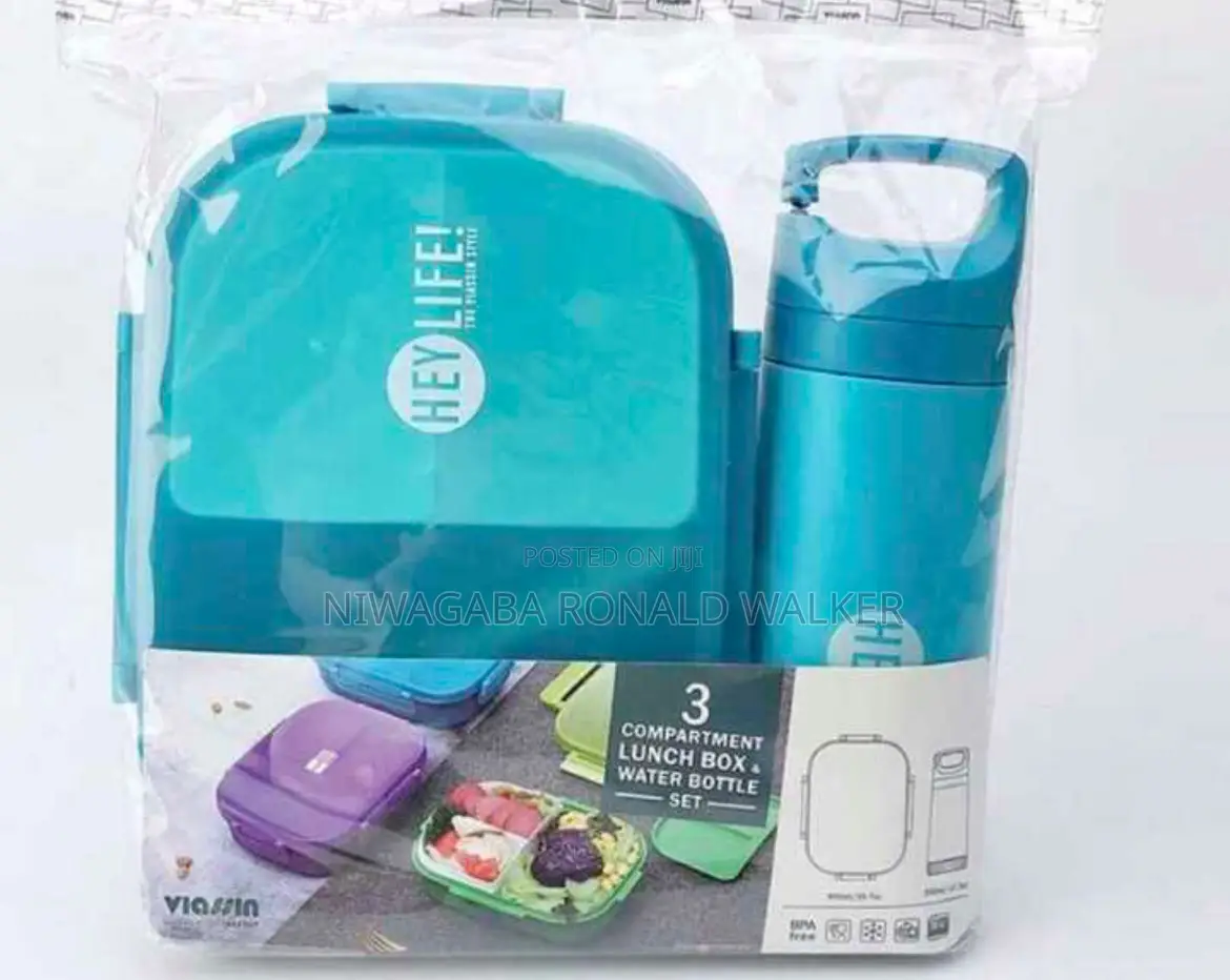 Lunch Box Container With Water Bottle