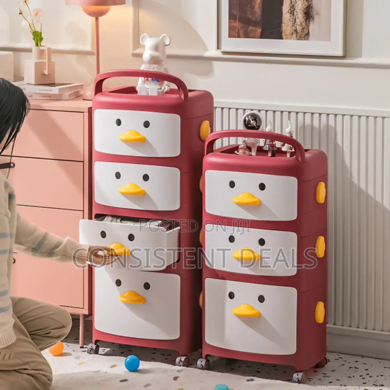 Kids Plastic Drawer / Cabinet