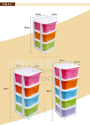 5 Layer Plastic Kids Cabinet