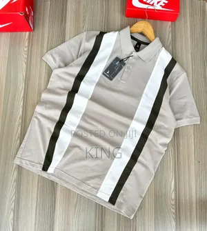 Creamie Collar Stripe Tshirt