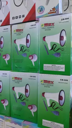 Megaphone Public Address System – White