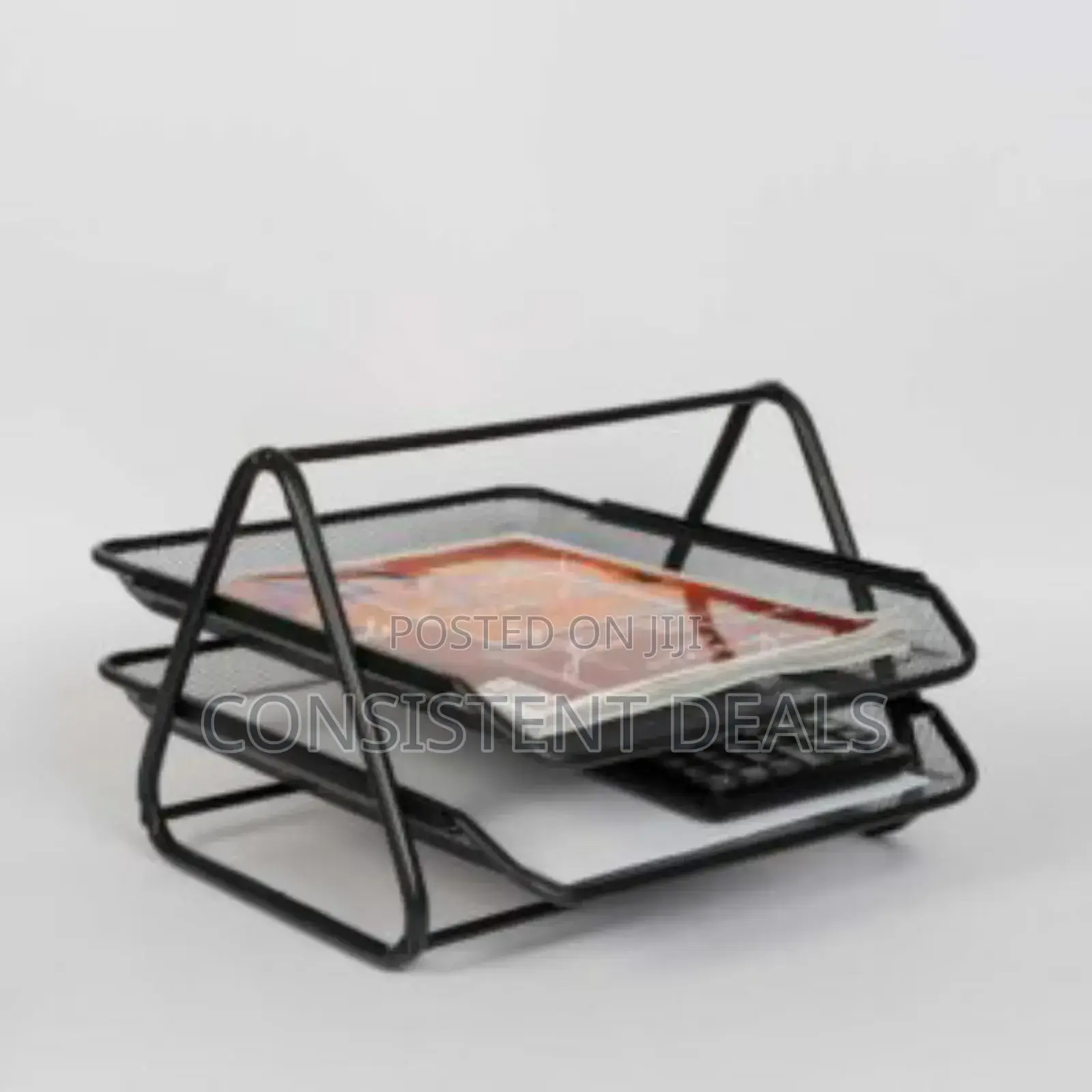 2 Tier Meshed Desk Document Tray
