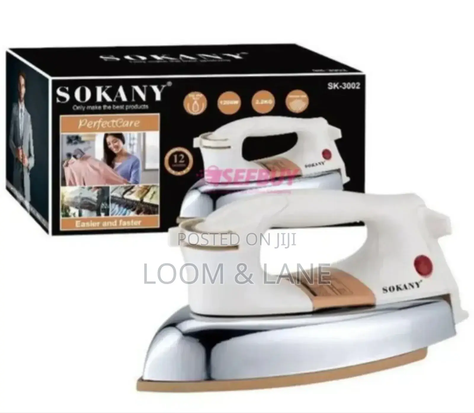 Heavy Duty Sokany Dry Flat Iron