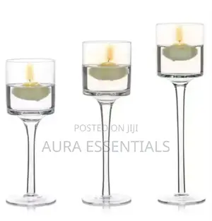 12pcs Glass Candle Holders