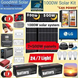 1000W Solar System Full Kit JRM