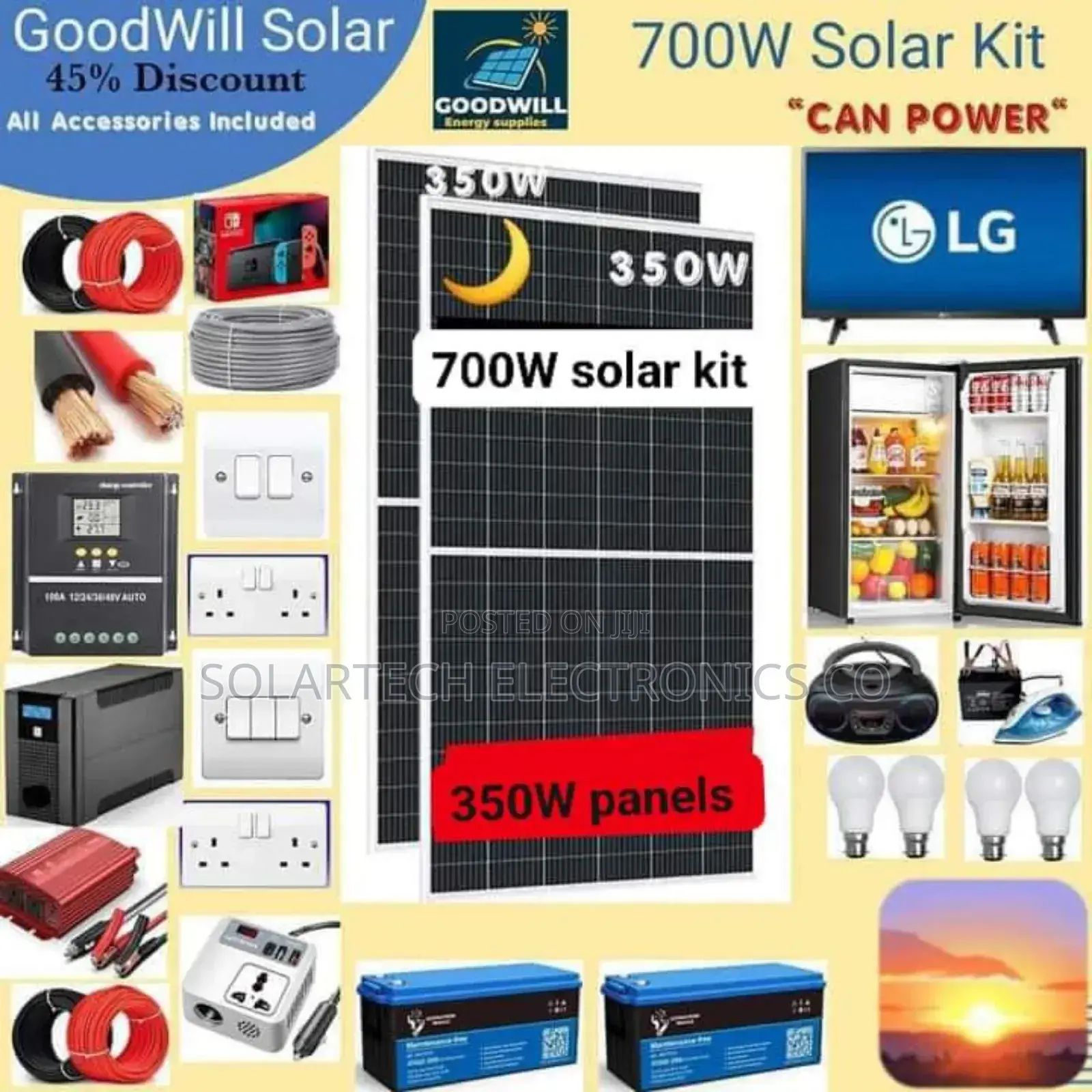 700W Solar System Full Kit
