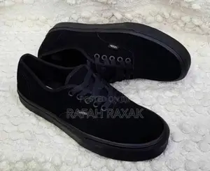 Original Black Suede Vans Off the Wall Sneakers