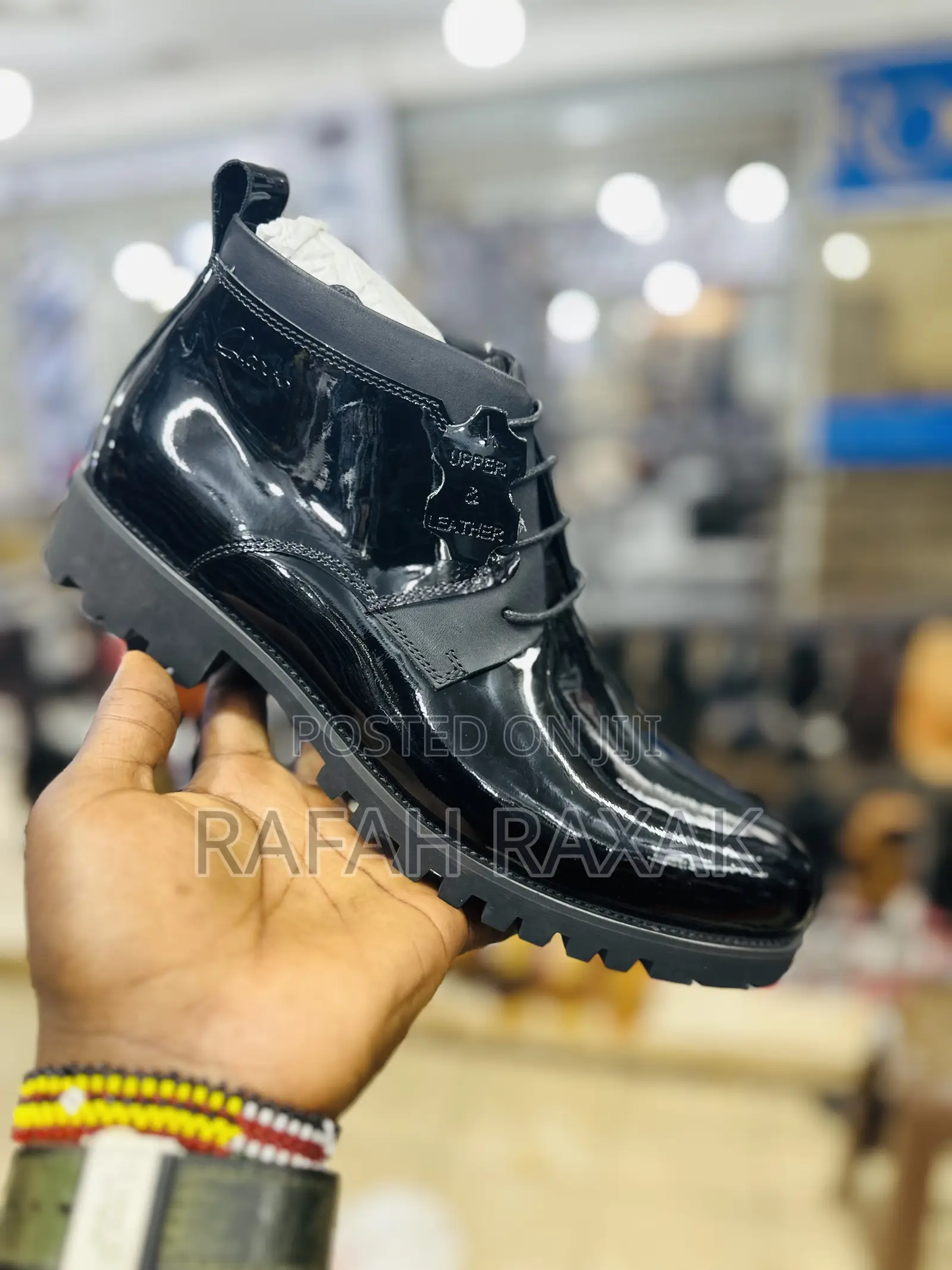 Original Clarks Gentle Premium Patent Shinny Leather Boots