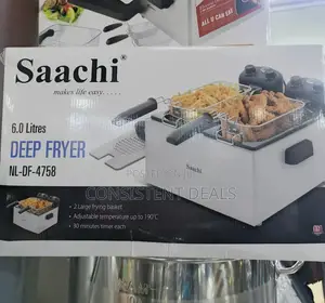 Saachi Stainless Steel Double Deep Fryer 6litres