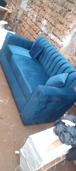 3 Seater Sofa Seat in Blue Colour
