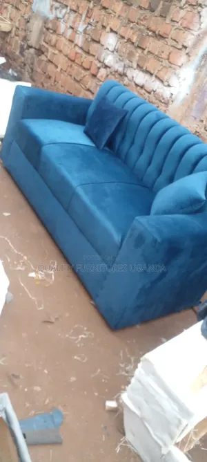 3 Seater Sofa Seat in Blue Colour