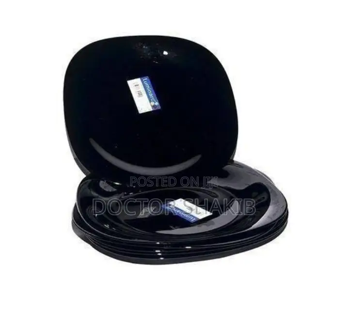 12pcs Luminarc Carine Black Dinner Side Plates