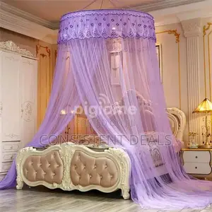 6x6 Purple Round Mosquito Net