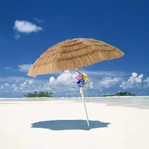 Natural Thatch Garden Sun and Beach Umbrella