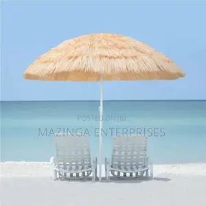 Natural Thatch Garden Sun and Beach Umbrella