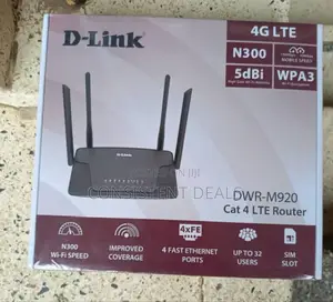 D-Link DRW-M920 4G LTE SIM Card Router (32 Devices)