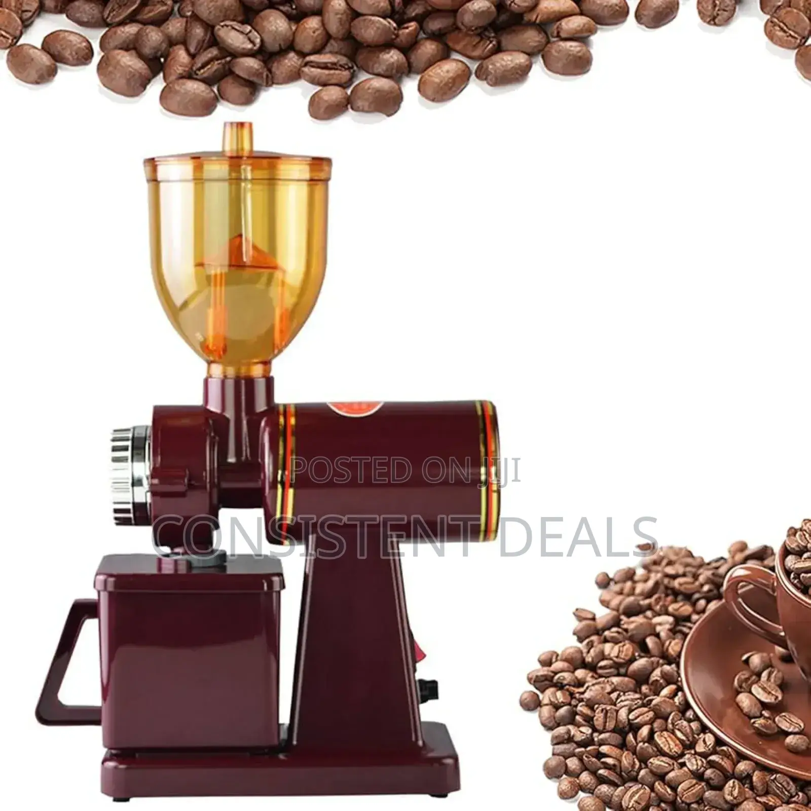 Electric Commercial Coffee Bean Mill Grinder