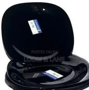 12pcs Luminarc Black Square Design Plates