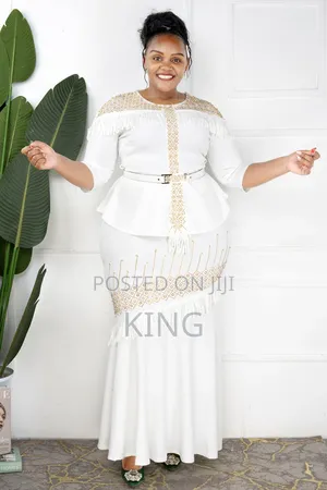 White Glow Design Dress