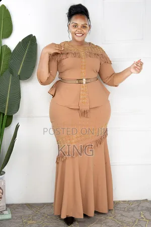 Beige Glow Design Dress