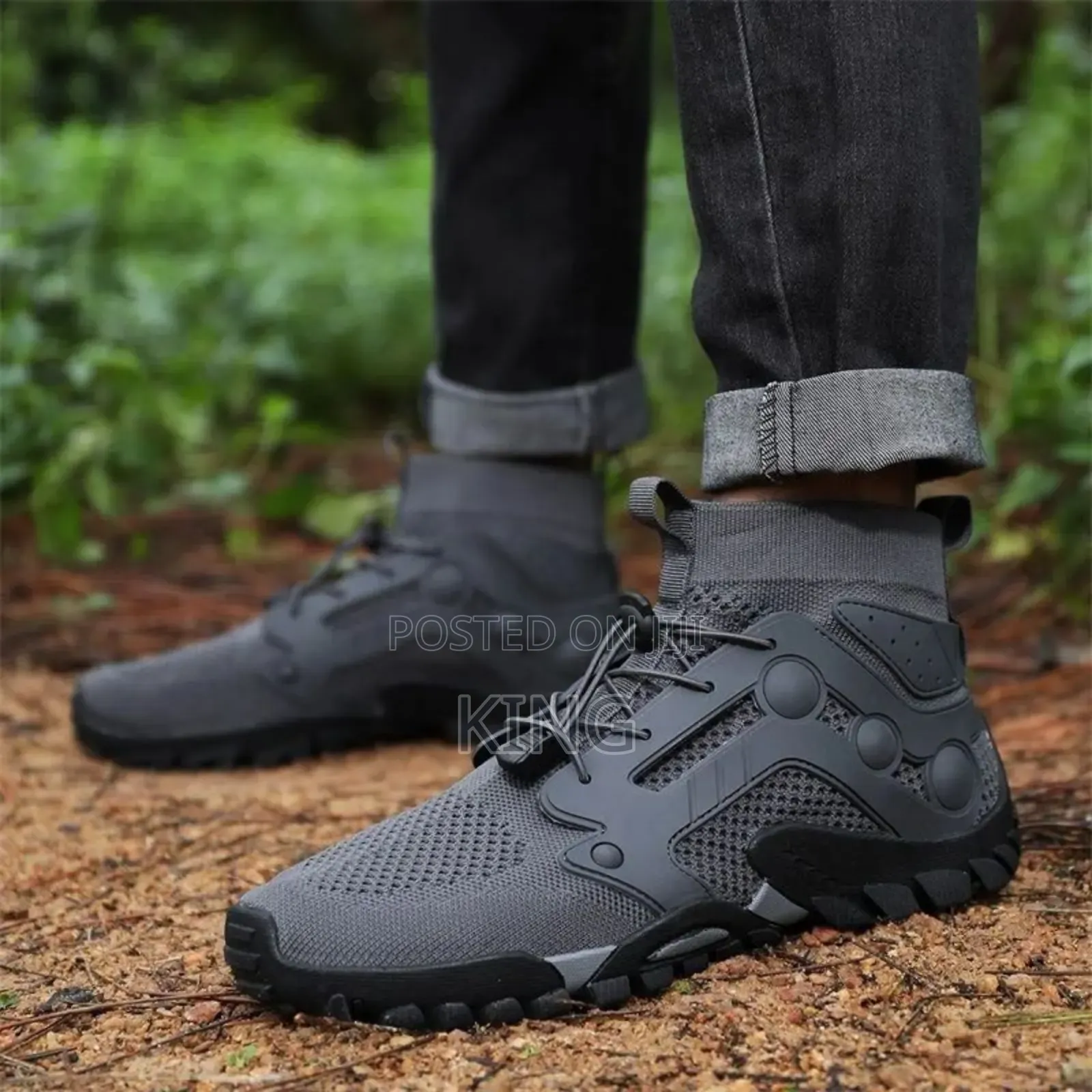 Grey Boots Sneakers