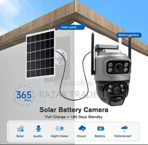 Solar Camera Night Vision CCTV Camera 360 Outdoor