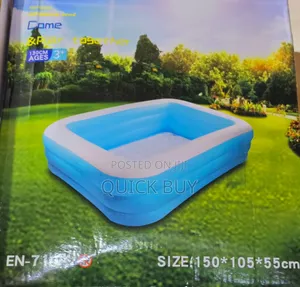 Happy Family Generic Sky Blue Inflatable Kid's Swimming Pool