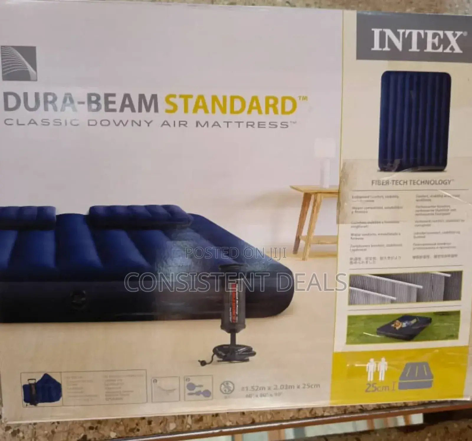 5x6 Intex Inflatable Air Mattress With Pillows