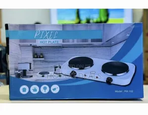Double Solid Electric Hotplate - White