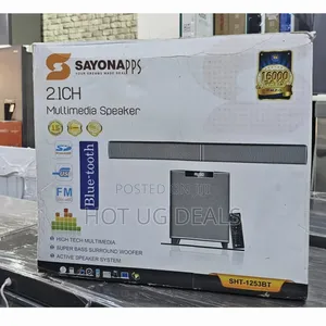 Sayona Multimedia Speaker With USB/SD/Digital FM- Grey,Black
