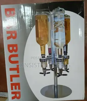 Bottle Rotary Liquor Dispenser Bar Butler 4 Shot