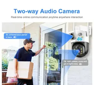 V380 4g Wi-Fi Smart Solar Security Camera - Dual Lens
