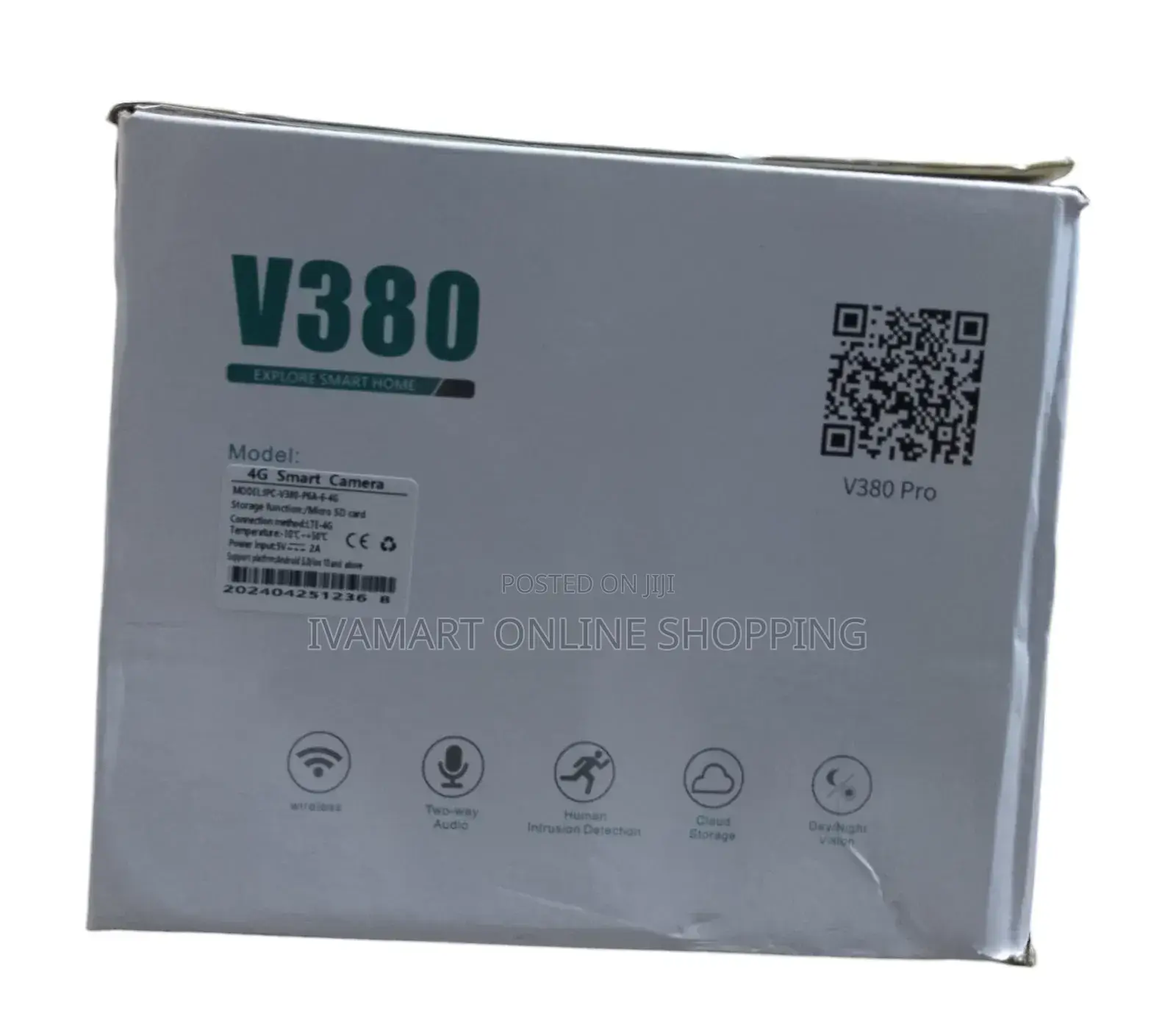 V380 4g Wi-Fi Smart Solar Security Camera - Dual Lens