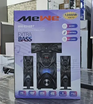 Mewe High Tech Super Bass Woofer With Remote-Black