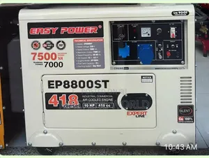 Silent Generators 7500VA (220/230kw) Easy Power