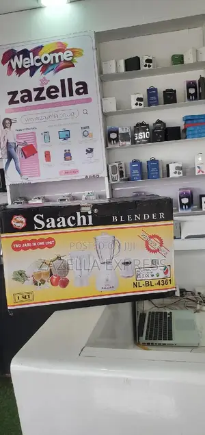 Saach 3 in 1 Blender Double Jar Glass and Plastic