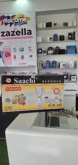 Saach 3 in 1 Blender Double Jar Glass and Plastic